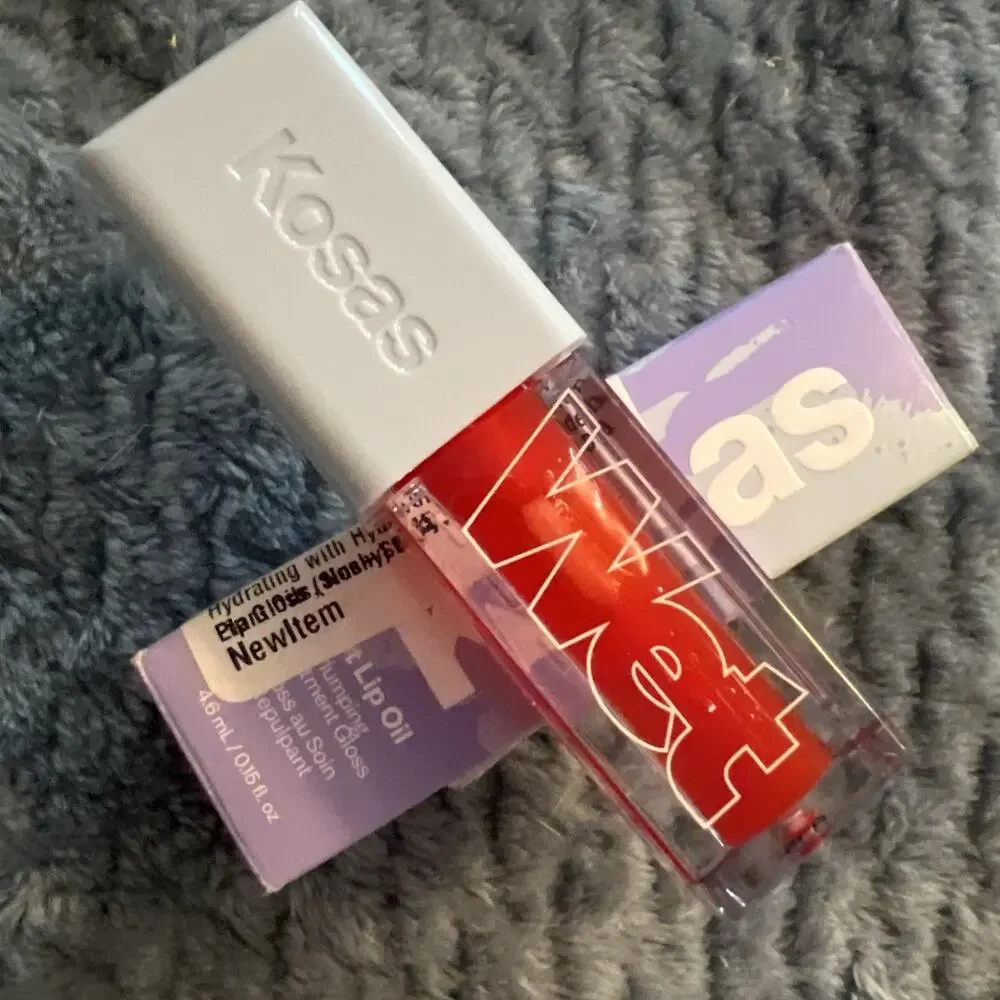 Kosas Wet Lip Oil Slushy Sheer Cherry Red Lip Gloss New box Damaged